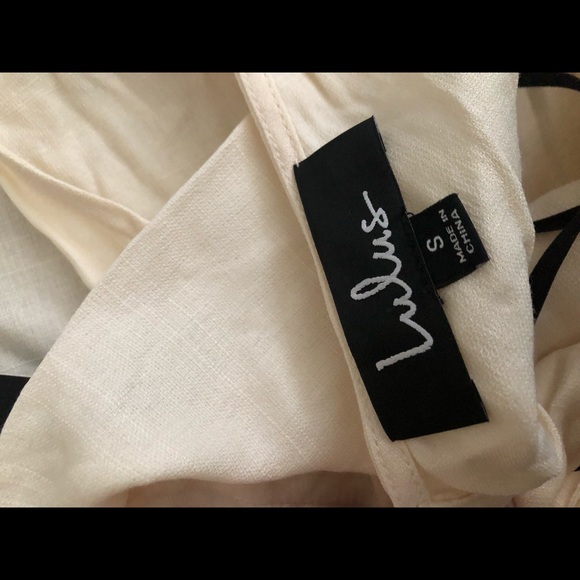 Lulus NWT Open Back Peplum - Picture 3 of 5